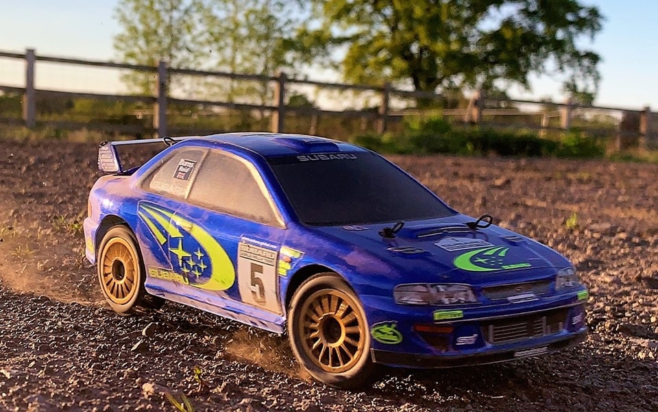 Carisma Small-scale Subaru Rally Car - Action